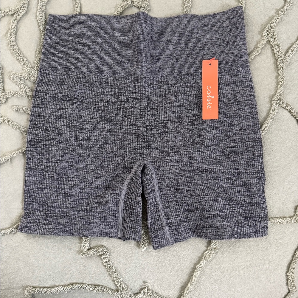 Women’s Charcoal Gray Knitted Biker Shorts By Colsie